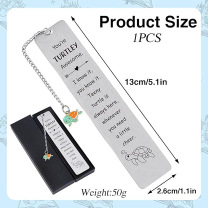 Metal Bookmark Turtle Gifts - Best Turtle Gifts for Turtle Lovers Sea Turtle Gifts for Women Cute Turtle Lovers Gift Ideas Birthday Thanksgiving Christmas Sea Turtle Gifts for Book Lovers