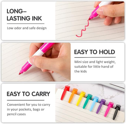 Ctosree 80 Pcs Mini Markers for Nurses Badge Mini Markers with Golf Keychain Clips Golf Ball Point for Office Classroom Supplies(Dry Erase)