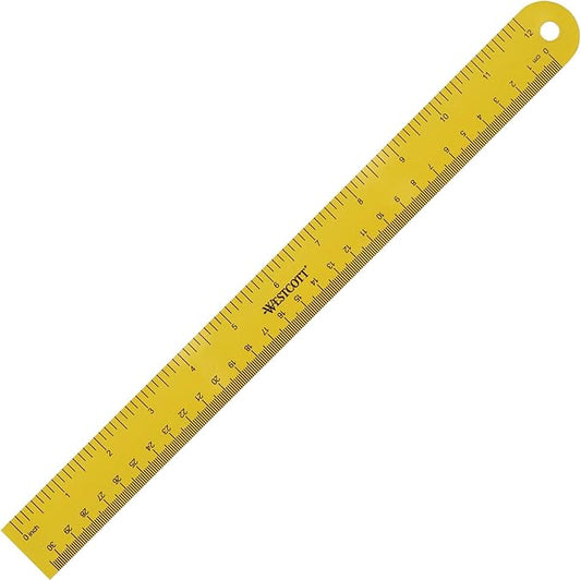 Westcott Straight Magnetic Ruler, Single, Model: 15990