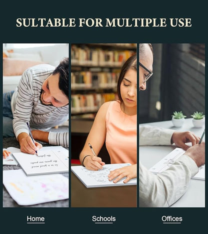 College Ruled Paper 8 x 10.5 Loose Leaf Paper, 4 Pack Notepad 8 x 10.5 Lined Paper for Work, College Ruled Notebook Paper for 3 Ring Binders, 75 sheets, loose leaf paper college ruled for School