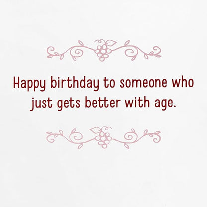 Hallmark Shoebox Funny Birthday Card for Her (Wine and Grapes)