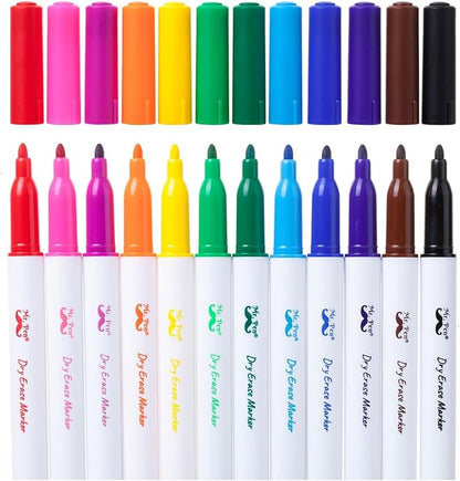 Mr. Pen- Dry Erase Markers, 12 Pack, Assorted Colors, White Board Markers Dry Erase, Whiteboard Markers, Dry Erase Markers for Kids, Dry Erase Pens, Dry Erase Board Markers