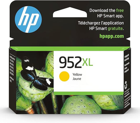 HP 952XL Yellow High-yield Ink Cartridge | Works with HP OfficeJet 8702, HP OfficeJet Pro 7720, 7740, 8210, 8710, 8720, 8730, 8740 Series | Eligible for Instant Ink | L0S67AN
