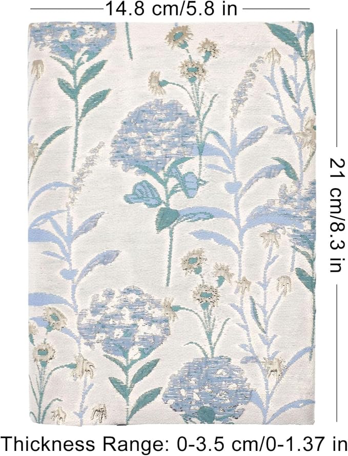 BLBMH Dandelions Book Covers for Paperbacks Book Cover Fit for 5.5x8.2 inch Adjustable Book Sleeve Cover for A5 Books Softcover Protector for Notebook - Blue