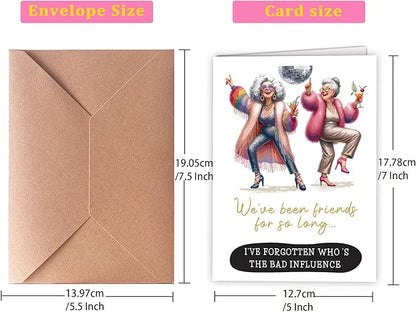 Birthday Cards for Women Funny, Best Friend Cards for Women, Happy Birthday Card for Friend, Birthday Cards for Sister, Sassy Birthday Cards for Women, Funny Friendship Birthday Cards for Bestie