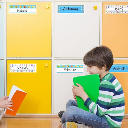 40 PCS Nameplate Pocket Adhesive Desk Nameplates Name Tag Pocket 10.3x3.15 Inch(Thickness 4mil)