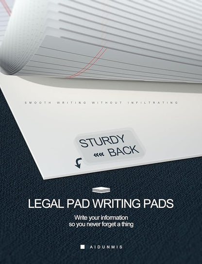 White Legal Pads 5x8 Small Note Pads 5x8 College Ruled Paper Tablets 15 Pack Writing Pads 5x8 Paper Pads Small Notepads 5x8 Notebook Paper Lined Writing Pad Small Legal Pad 5 x 8 White 30 Sheets/Pad