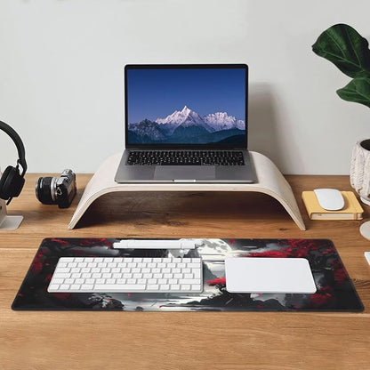 Gaming Mouse Pad Desk Pad,Extended Big Mouse Pad,31.5x11.8 Inch Long Computer Keyboard Mouse Mat Mousepad with 3mm Non-Slip Base and Stitched Edge for Gaming and Office… (Dark Canyon)