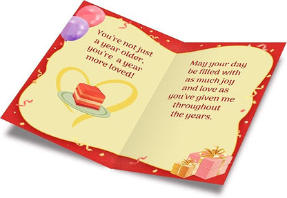 Prime Greetings Grandma Birthday Card, Made in America, Eco-Friendly, Thick Card Stock with Premium Envelope 5in x 7.75in, Packaged in Protective Mailer