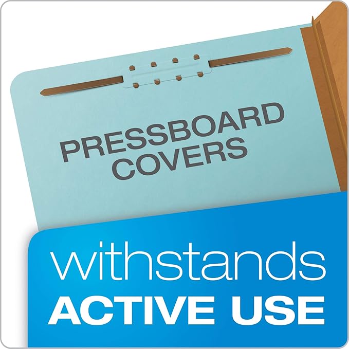 Pendaflex Recycled Classification File Folders, Letter Size, Dark Blue, 10/Box