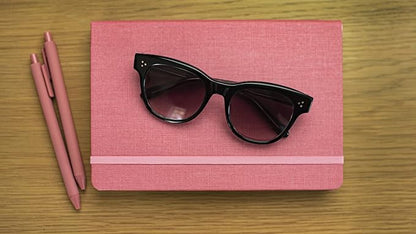 Hardcover Ruled Journal with Thick 100 gsm College Ruled Paper A5 size (8.3 inches x 5.4 inches) - Daily Writing Notebook Journal for Travel, School and Office Use - Diary Journal for Women and Men - Blossom