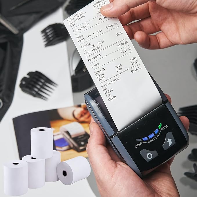 Thermal Paper 2 1/4" x 50' Pos Receipt Paper, 200 rolls Cash Register Roll (200 Rolls / 4 Cartons)