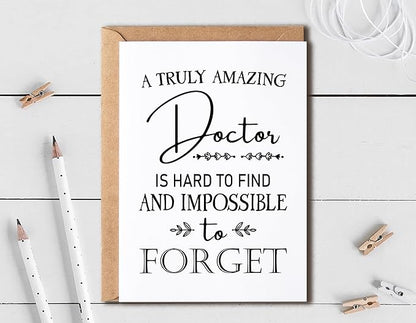 EruditeGifts Funny Appreciation Card - Thank You Card For Doctors - Hilarious Birthday Card - Gift Card For Doctor Him Her