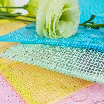 AUSTARK 20 Pcs Zipper File Bags, Plastic Mesh Pouch, Board Game Storage Bag, Waterproof Bags for Office School (B5 Size 11.4''x8.2'', Multicolored)