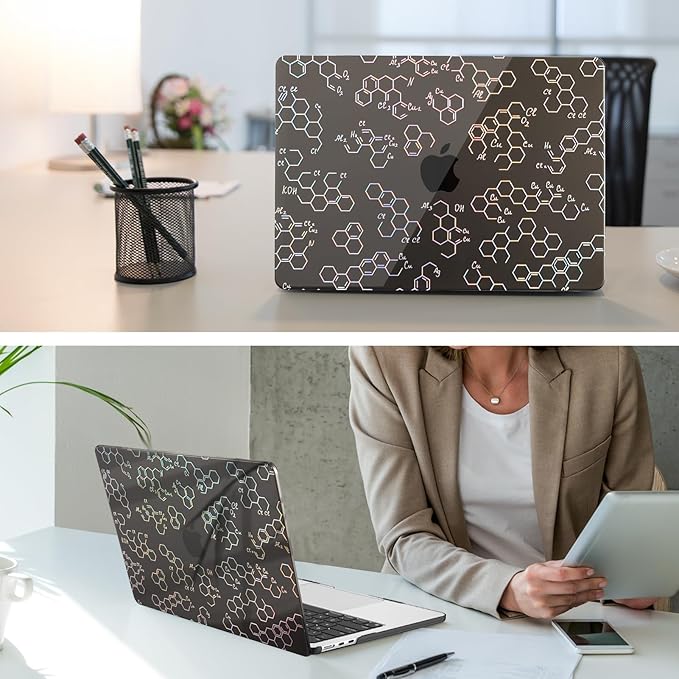 Fintie Case for MacBook Air 13.6 Inch A3113 A2681 (2022 2023 2024 Release) - Snap On Hard Shell Cover for MacBook Air 13.6" M2 M3 Chip with Liquid Retina Display and Touch ID (Molecular Formula)