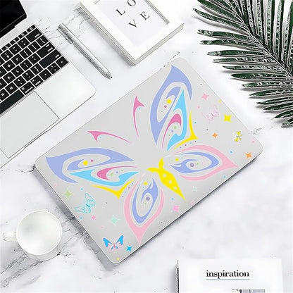 Compatible with 13.3 Inch MacBook Air A1466/A1369, Colorful Butterfly Hard Plastic Shell Cover Case