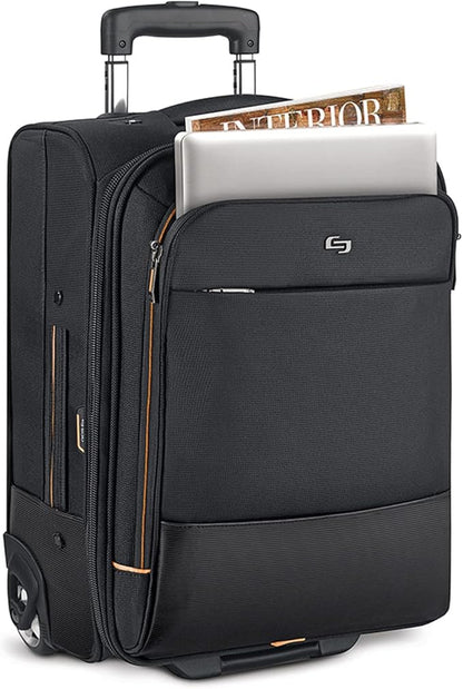Solo New York Urban Rolling Overnight Case and Laptop Bag, Black, One Size
