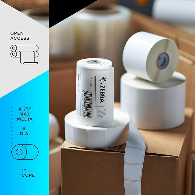 ZEBRA GK420d Direct Thermal Desktop Monochrome Printer Print Width of 4 in USB Serial and Parallel Port Connectivity GK42-202510-000