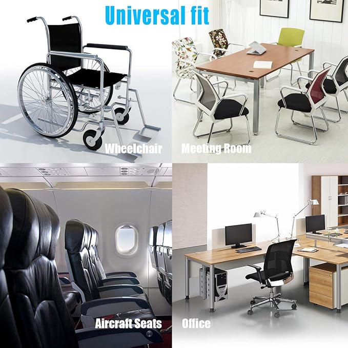 Memory Foam Chair Armrest Pad, Comfy Office Chair Arm Rest Cover for Elbows and Forearms Pressure Relief(Set of 2)