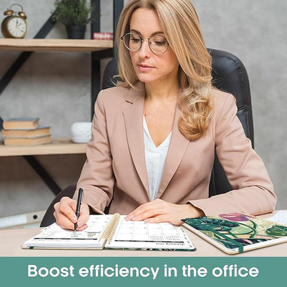 2026 Planner, Aesthetic Weekly and Monthly Planner for Women, Jan 2026 to Dec 2026, Hardcover 2026 Calendar Book with Monthly Tabs, Inner Pocket, Perfect for Office Home School - A5 (6.3" x 8.5"), Monstera