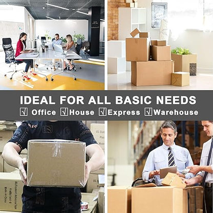 BOMEI PACK Clear Packing Tape, 2.7Mil Thick Heavy Duty Packaging Tape 12Rolls Refills with 1 Dispenser for Box Sealing, Moving and Shipping, 1.88 Inch x 60 Yard, Total 720yds