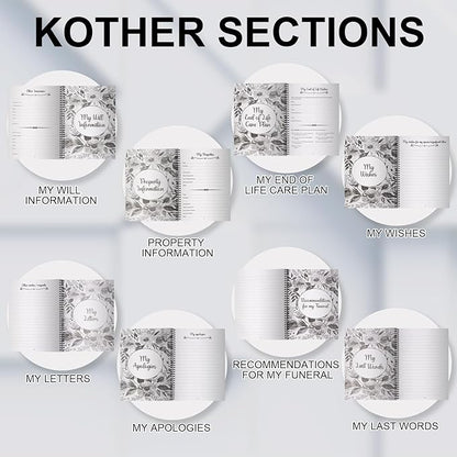 Sorry, It's Your Problem Now, Because I'm Dead, End of Life Planner, Guided Final Arrangements End of Life Planner Organizer Notebook, Interesting Notebook Book Notepad