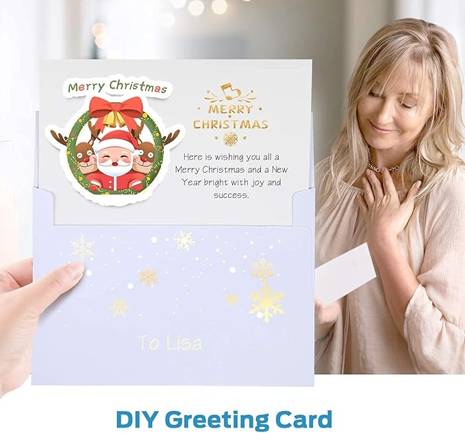 Blank White Cards and Envelopes 100 Pack, Ohuhu 4 x 6 Heavyweight Folded Cardstock and A4 Envelopes for DIY Greeting Cards, Wedding, Birthday, Invitations, Thank You Cards & All Occasion