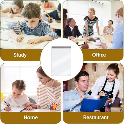 12 Pack Waterproof Cover Memo Pads 5.5" x 8.5" Lined Note Pads Ruled Writing Pads, Memo Scratch Pad (51 Sheets Each)