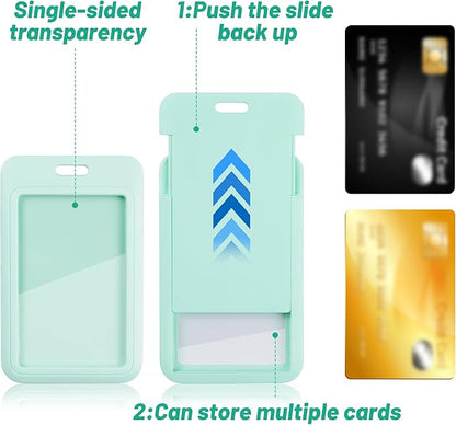 9 in 3 Sets Hexagon Retractable Lanyard for ID Badge Lanyard with ID Holder Breakaway Lanyard Badge Reel Lanyard School Silicone Beaded Lanyard Cute