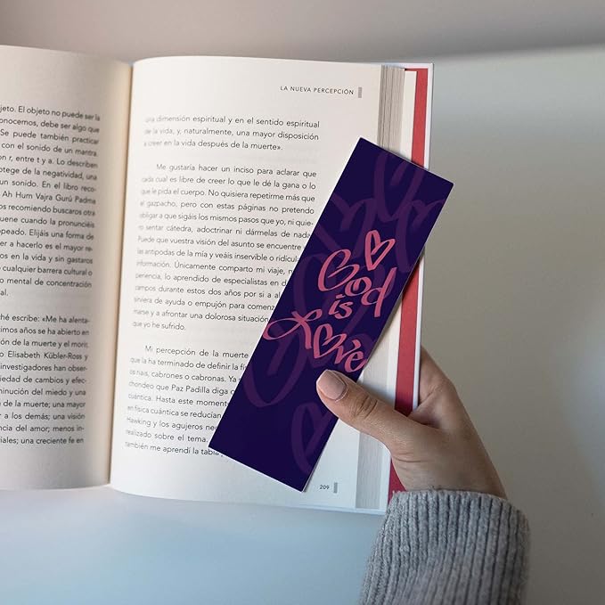 Children and Youth Bookmark, God is Love, 1 John 4:8, Pack of 25, Handouts for Classroom, Sunday School, and Bible Study