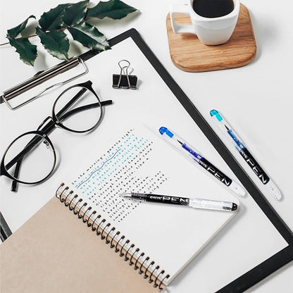 EYEYE Disposable Fountain Pens, 8 Pack Multicolor Fine Point Fountain Pens for Writing, Stainless Steel Nib, Smooth Writing for Calligraphy, Journaling, Drafting, Sketching, Doodling & Gifts