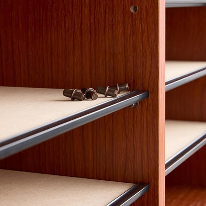 Safco Literature Organizer, 12 Compartments, Office and Classroom Mailbox with Adjustable Shelves, Wood Paper and Mail Sorter, Cherry