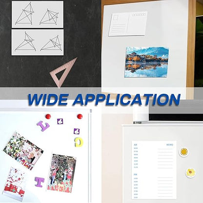 Magnetic Sheets with Adhesive Backing,8.5" x 11"(Pack of 16),30 mil Thick Cuttable Flexible Magnet Sheets for DIY Crafts,Photos and Stickers,Magnetic Paper Sheets with Strong Self Adhesive