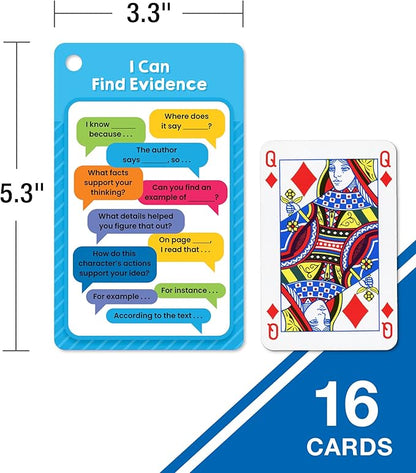 Carson Dellosa Be Clever Wherever Reading is Thinking Things on Rings, Reference Flash Cards Covering Critical Thinking Skills and Strategies for Evaluating Text, Grades 2-5 Flashcards