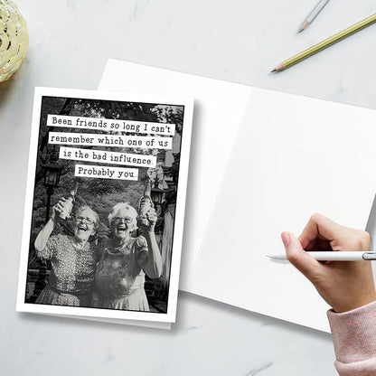 Funny Birthday Cards for Sisters, 60th Birthday Cards for Sister, 70th Birthday Cards for Sister, 80th Birthday Cards Sister, 75th Birthday Cards for Sister, 90th Birthday Cards for Women, for Friends, for Sisters