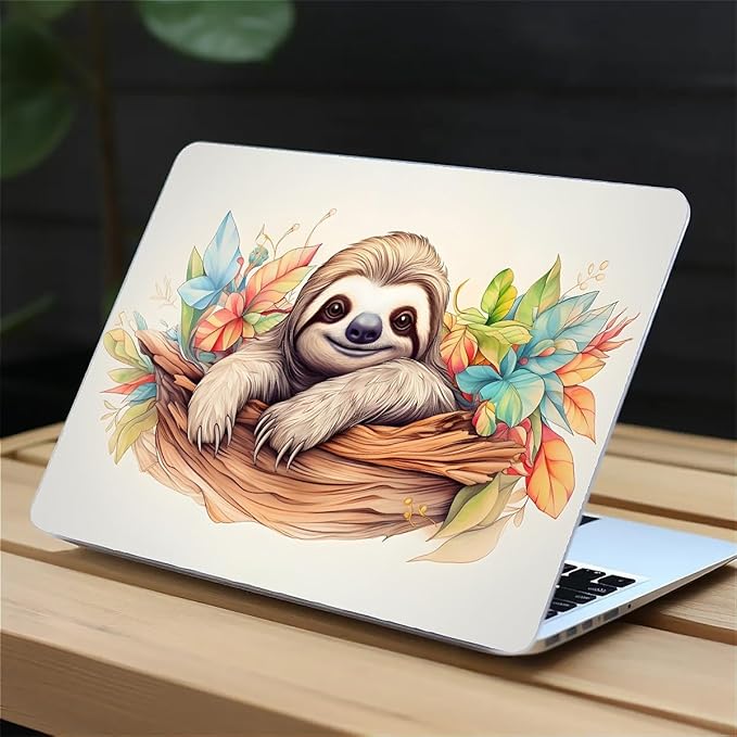 Compatible with 15.4 Inch MacBook Pro A1707/A1990, Cute Sloth Hard Plastic Shell Cover Case
