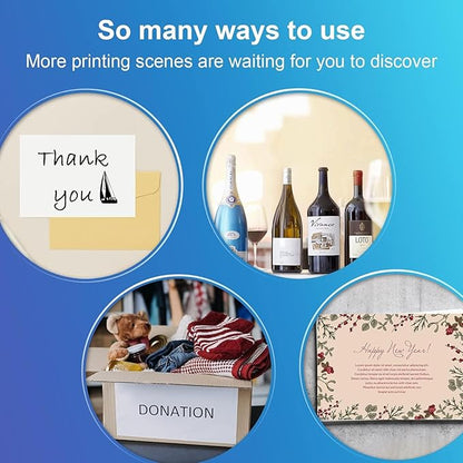 Shipping Address Label Stickers Paper for Laser and Inkjet Printer (1000 sheets, 8.5" x 11" (Full Sheet))