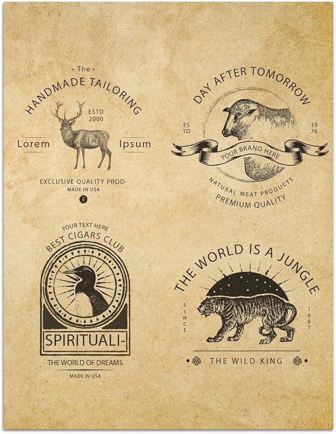 (2 Pack) Stationary Paper for Writing Letters - Vintage Antique Letterhead Paper, Letter Size Stationery Writing Paper, 200 Sheets Double-Sided Invitation/Decorative Printer Paper, 8.5" x 11"