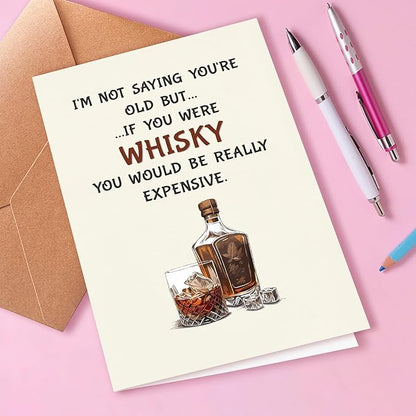 Funny Birthday Card for Old Men or Old Women, Suitable for Him And Her, Unique Birthday Gift for Dad, Mom, Husband, Wife, Grandpa, Grandma, Brother, Sister, Friends And Family.
