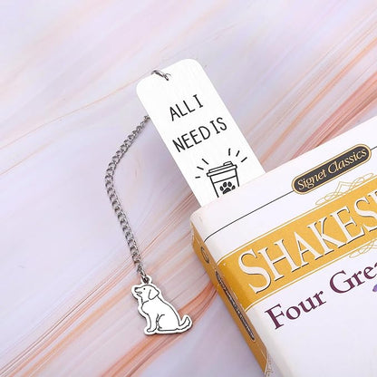 Dog Mom Gifts for Women Bookmark, Coffee Dog Book Marks for Reading Women Men Dog Mom Dad, Dog Lovers Gifts for Women Men Book Lovers Bookish, Birthday Christmas Gifts for Dog Lovers Friends Coworkers