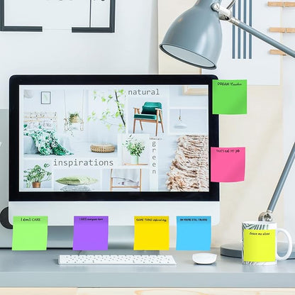 12 Pieces Snarky Office Sticky Notes Funny Note Pads Work Sucks Complaining Quotes Vibrant Negative Passive Office Notepads Adhesive Memo Pad for Colleague Supplies, 3 x 3 Inch(Stylish Style)