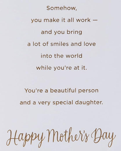American Greetings Mothers Day Card for Daughter (True to Who You Are)