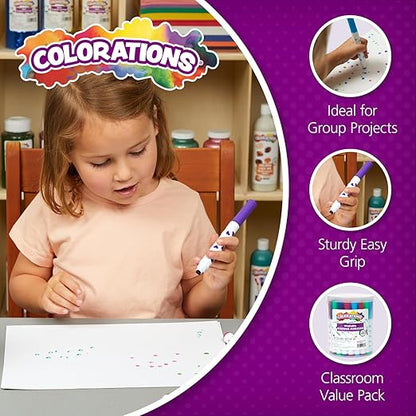 Colorations STAMPBUCK Colorations Washable Marker Stamper Bucket (Pack of 44)