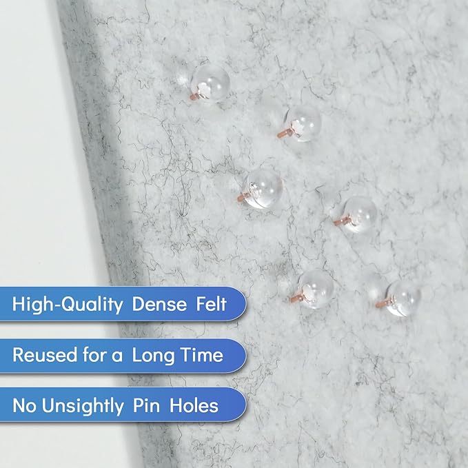 Large Cork Board for Walls with 30 Push Pins-24"X36", Easy to Peel&Stick Vision Bulletin Board Tiles, Black Poster Felt Board Supplies Set Home Office Classroom Corkboard Decor Self Adhesive