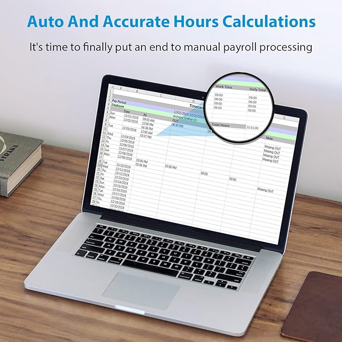 NGTeco Time Clocks for Employees Small Business with Face, Finger Scan, RFID and PIN Punching in One, MB2 Office Time Card Machine Automatic Punch with APP for iOS Android (0 Monthly Fee)