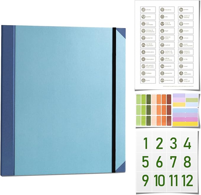 in Case I Go Missing Binder,Document Organizer with Pockets File Home School Office Supplies in Case I Go Missing Binder, Cute Folder for Record Key Personal Information, Estate Planning (Yellow)