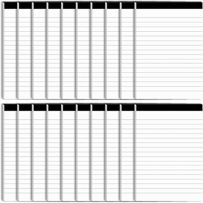 20 Pcs Perforated Note Pads College Ruled - 4" x 6" Inch Writing Notepad for Daily Planning - Perforated Small Notepads with 30 Sheets per Pad - Ruled Papers
