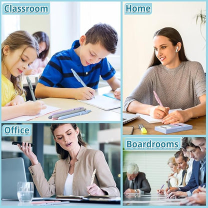 Gel Pens, 6 Pcs Smooth Writing Pens No Bleed & Smear, Black Ink Cute Pens Fine Point (0.5mm), Retractable Aesthetic Pens School Office Supplies for Women & Men