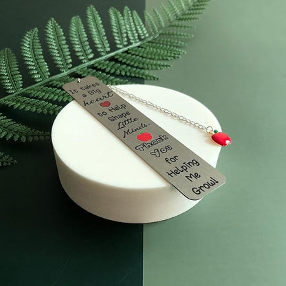 Bookmark Teachers Appreciate Gift Women Men Master Teachers Day Appreciate Gifts Bookmarks Personalized Birthday Present Graduation Thanks Christmas Keepsake It Takes A Big Heart to Shape Little Minds