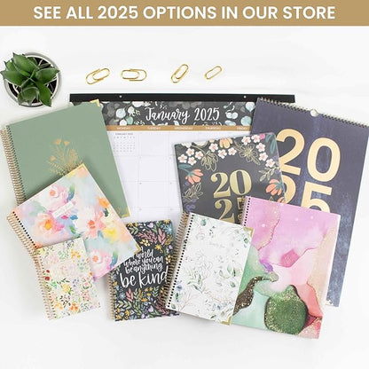 bloom daily planners 2025 Planner - Mini Pocket Planner - 4” x 6” - (January 2025 - December 2025) - Weekly & Monthly Agenda Organizer & Calendar Book - Watercolor Waves